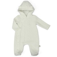 H13535: Baby Boys Bear Quilted All In One (0-9 Months)